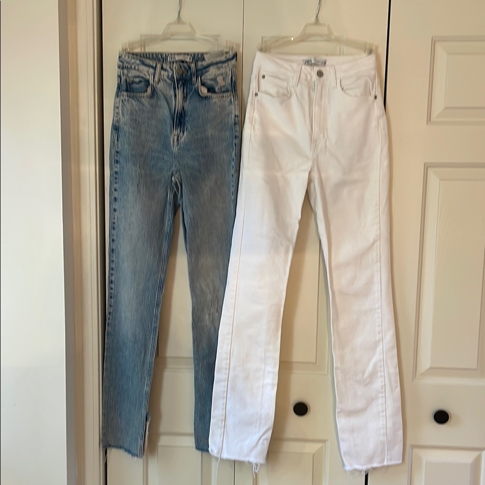 2 Pairs of Zara denim jeans size 2
